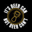 It's Beer Can Not Beer Can't Car Window Decal featuring an old-style beer can design with bold text.