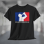 Big League Beer Pro T-Shirt featuring Professional logo on a black unisex tee with a fun sports theme.