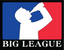 Big League Beer Sticker Decal featuring a silhouette of a person drinking beer against a patriotic background.