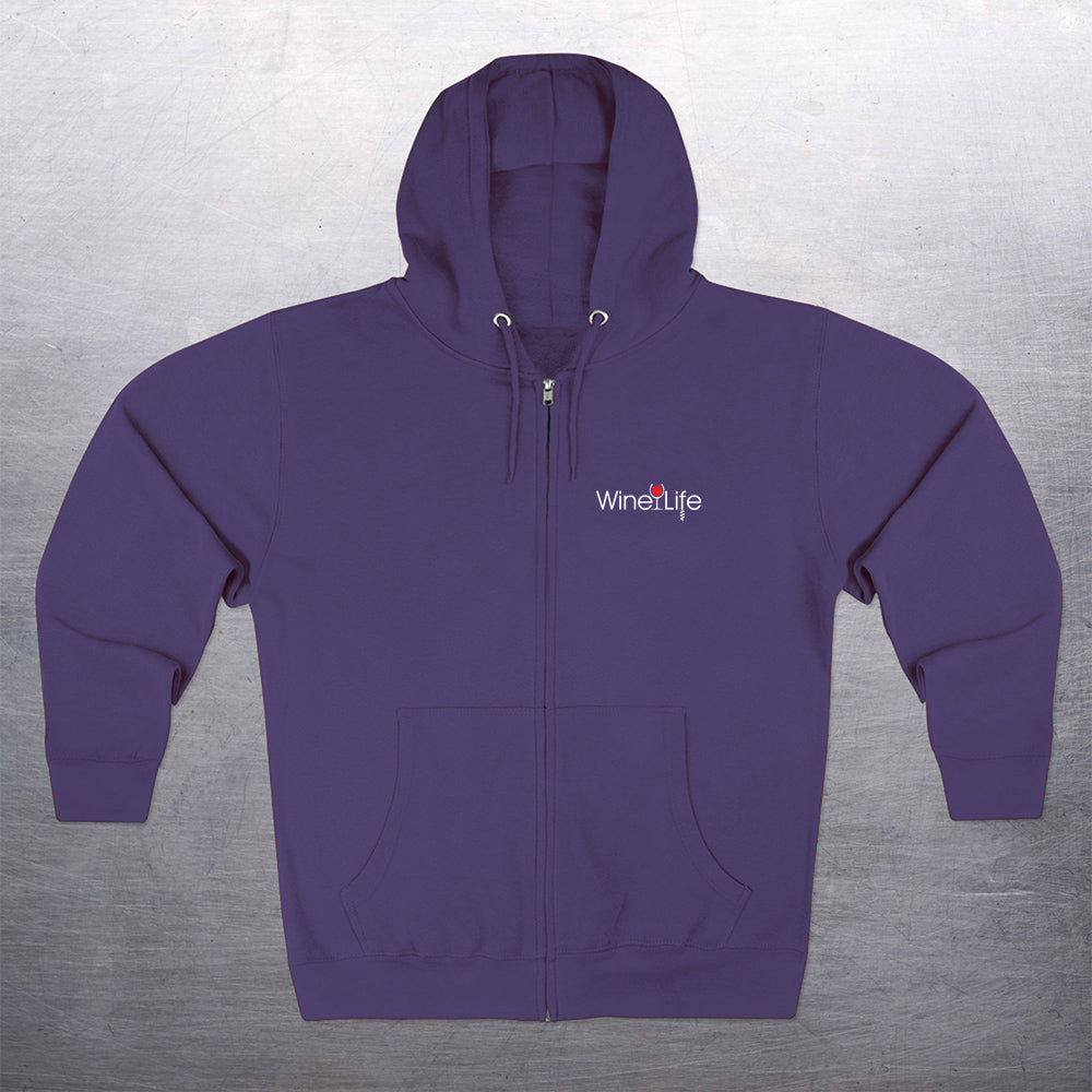 Wine Life Hoodie- Round LIFE logo