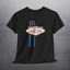 Wine Life Las Vegas Sign T-Shirt featuring the iconic Las Vegas sign design on a black unisex short sleeve t-shirt.