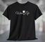 White Wine Life Script Logo T-Shirt featuring a stylish script logo and glass of white wine design.