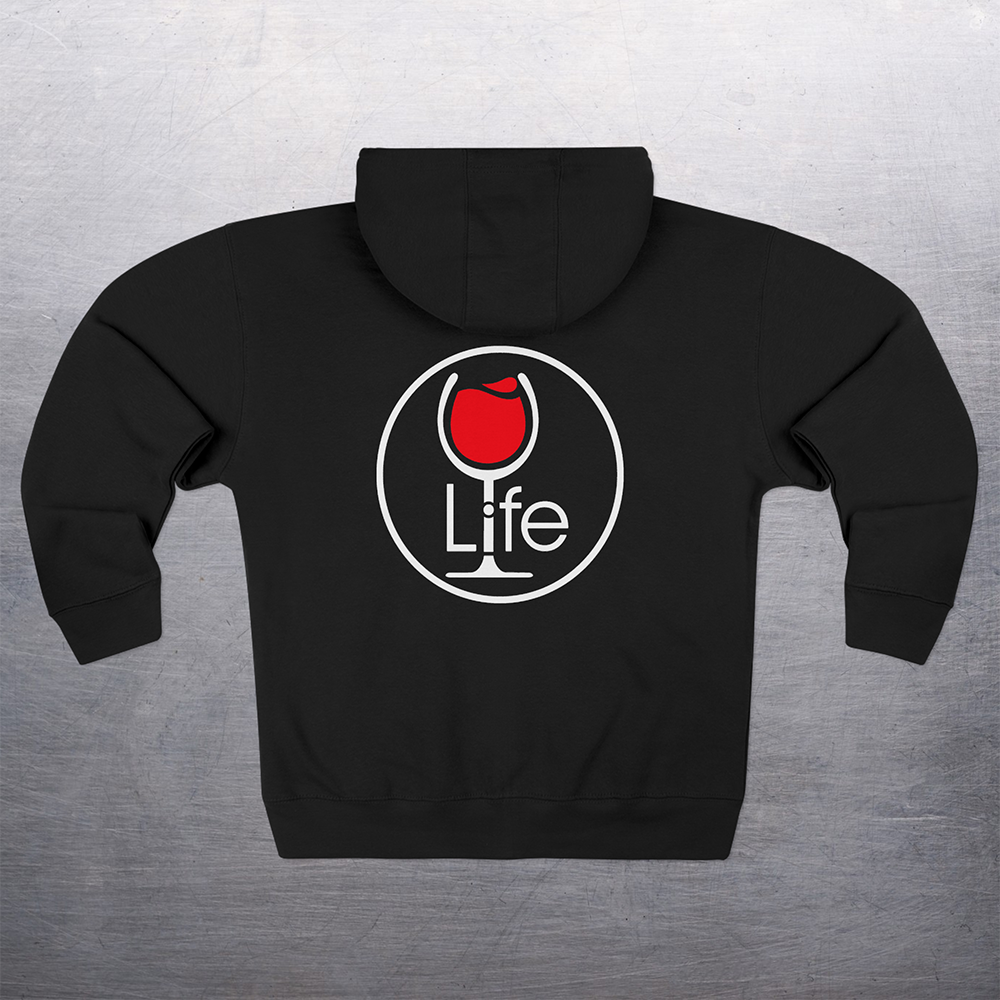 Wine Life Hoodie- Round LIFE logo