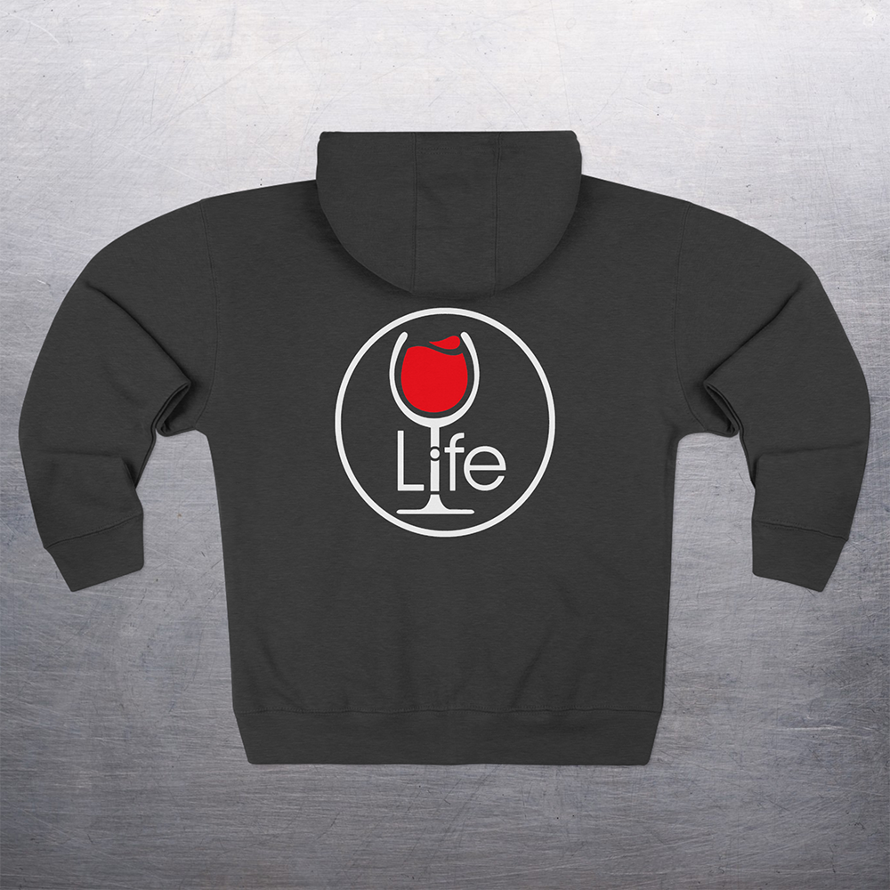 Wine Life Hoodie- Round LIFE logo