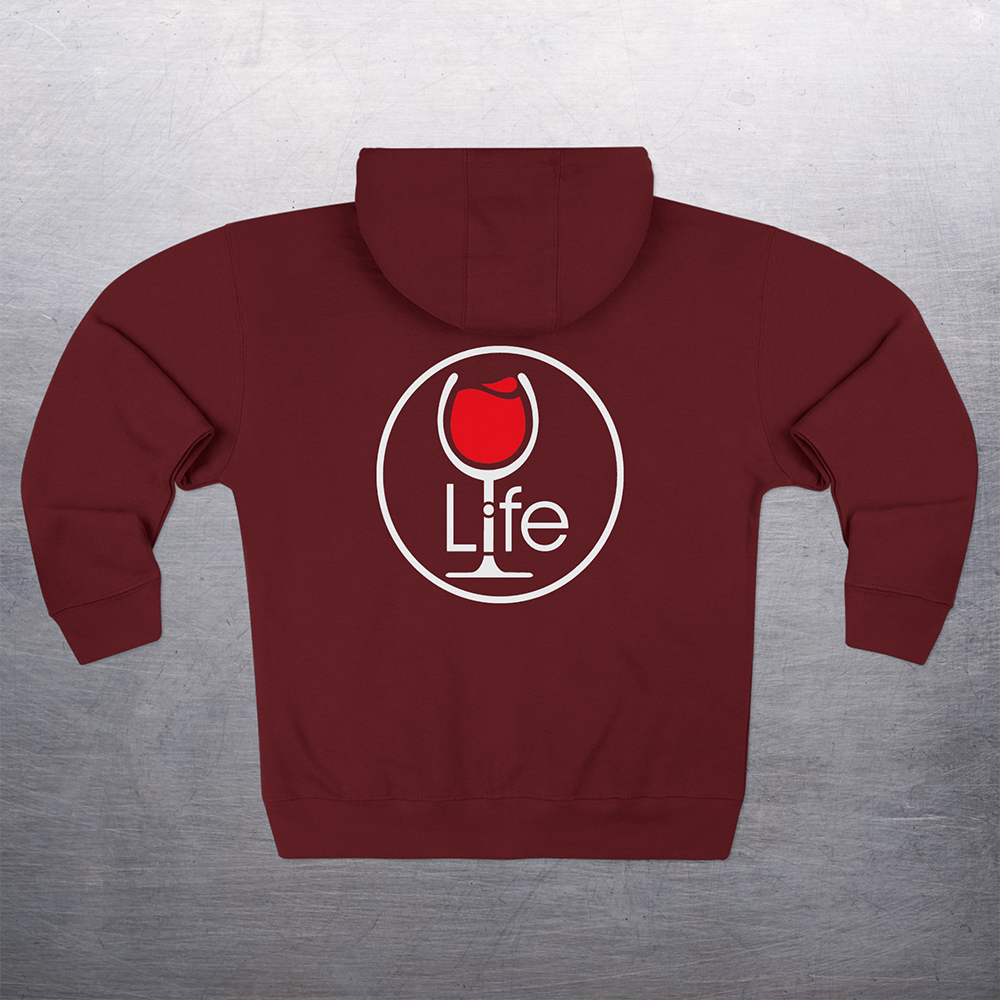 Wine Life Hoodie- Round LIFE logo
