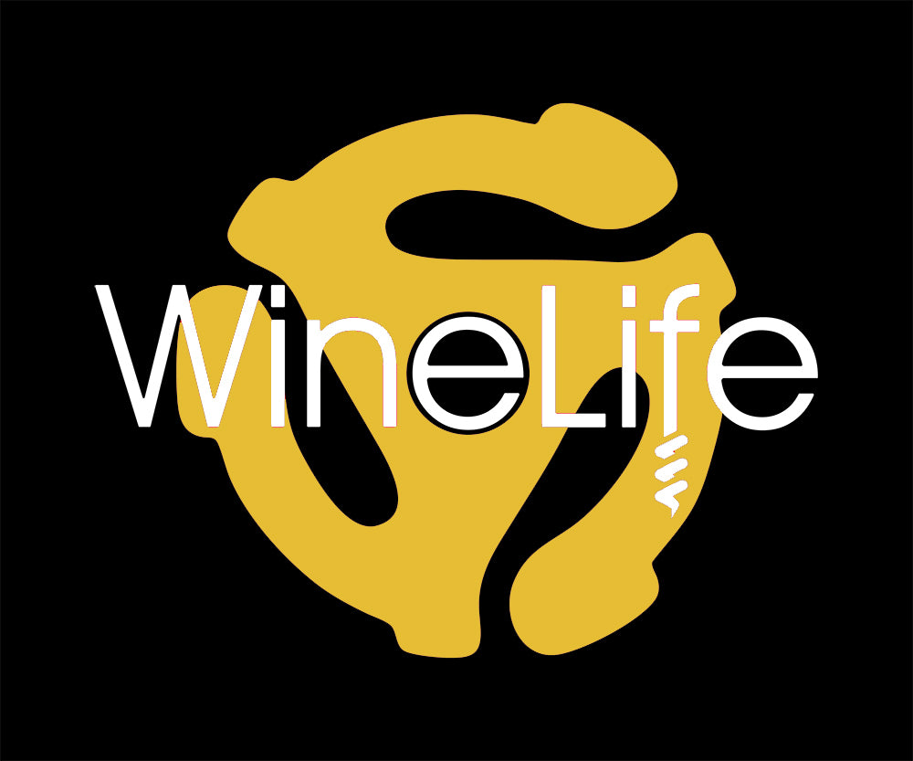 Wine Life TShirt - Record Adapter Yellow