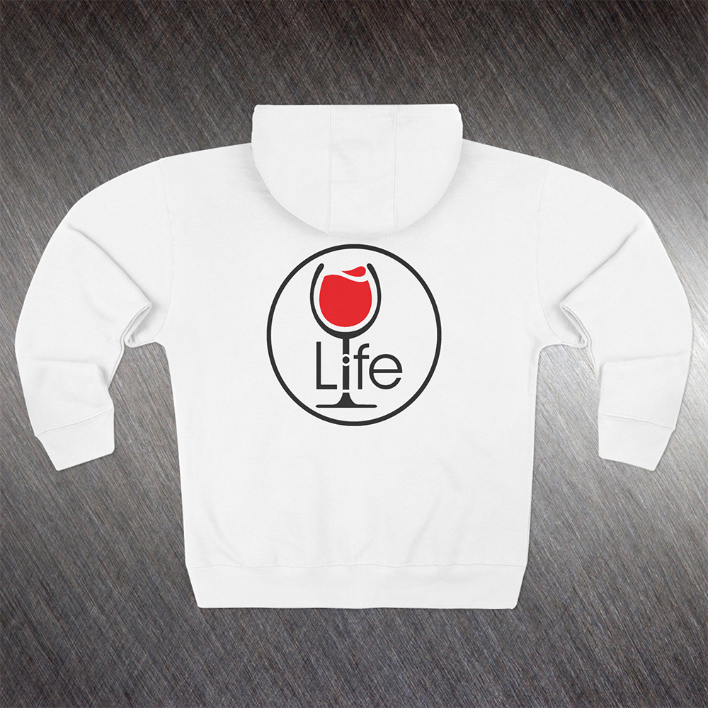 Wine Life Hoodie- Round LIFE logo