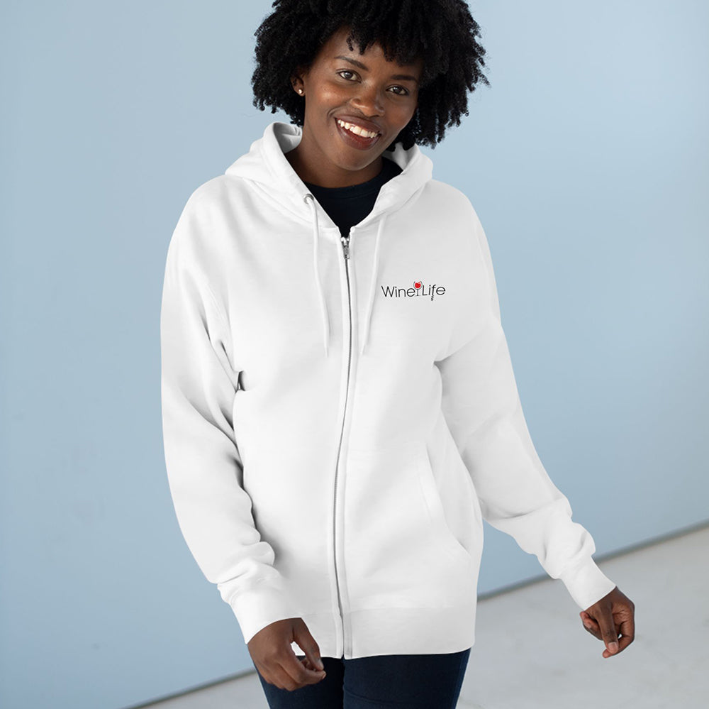 Wine Life Hoodie- Round LIFE logo
