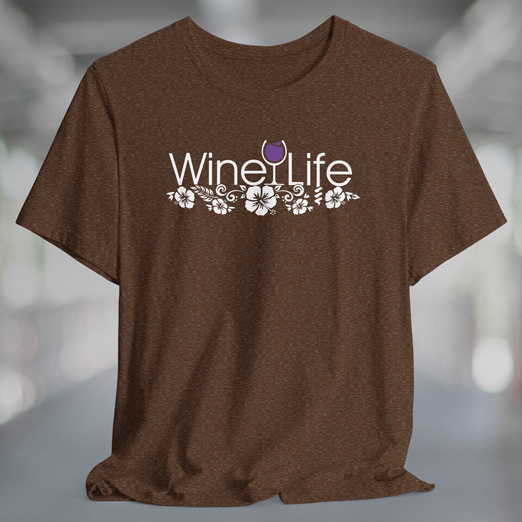 Wine Life TShirt - Aloha Purple