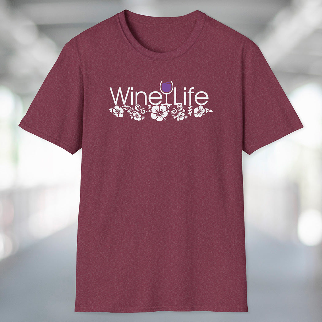 Wine Life TShirt - Aloha Purple