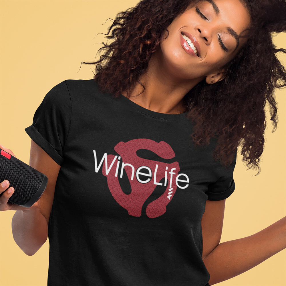 Red Record Adaptor Wine Life TShirt Main image
