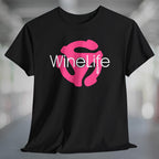 Pink Record Adaptor Wine Life TShirt