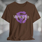 Purple Record Adapter Wine Life TShirt