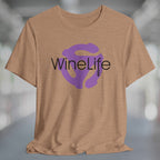 Purple Record Adapter Wine Life TShirt