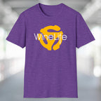 Yellow Record Adapter Wine Life TShirt