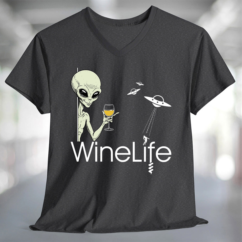 Aliens Love White Wine T-Shirt