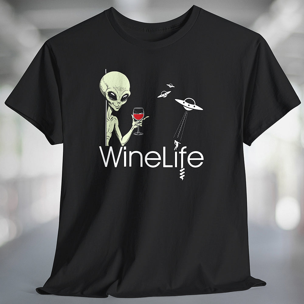 Aliens Love Red Wine Tshirt