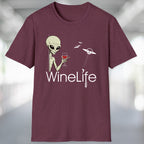 Aliens Love Red Wine Tshirt