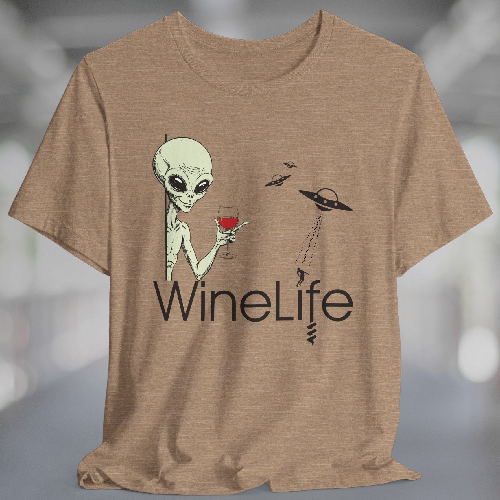 Aliens Love Red Wine Tshirt