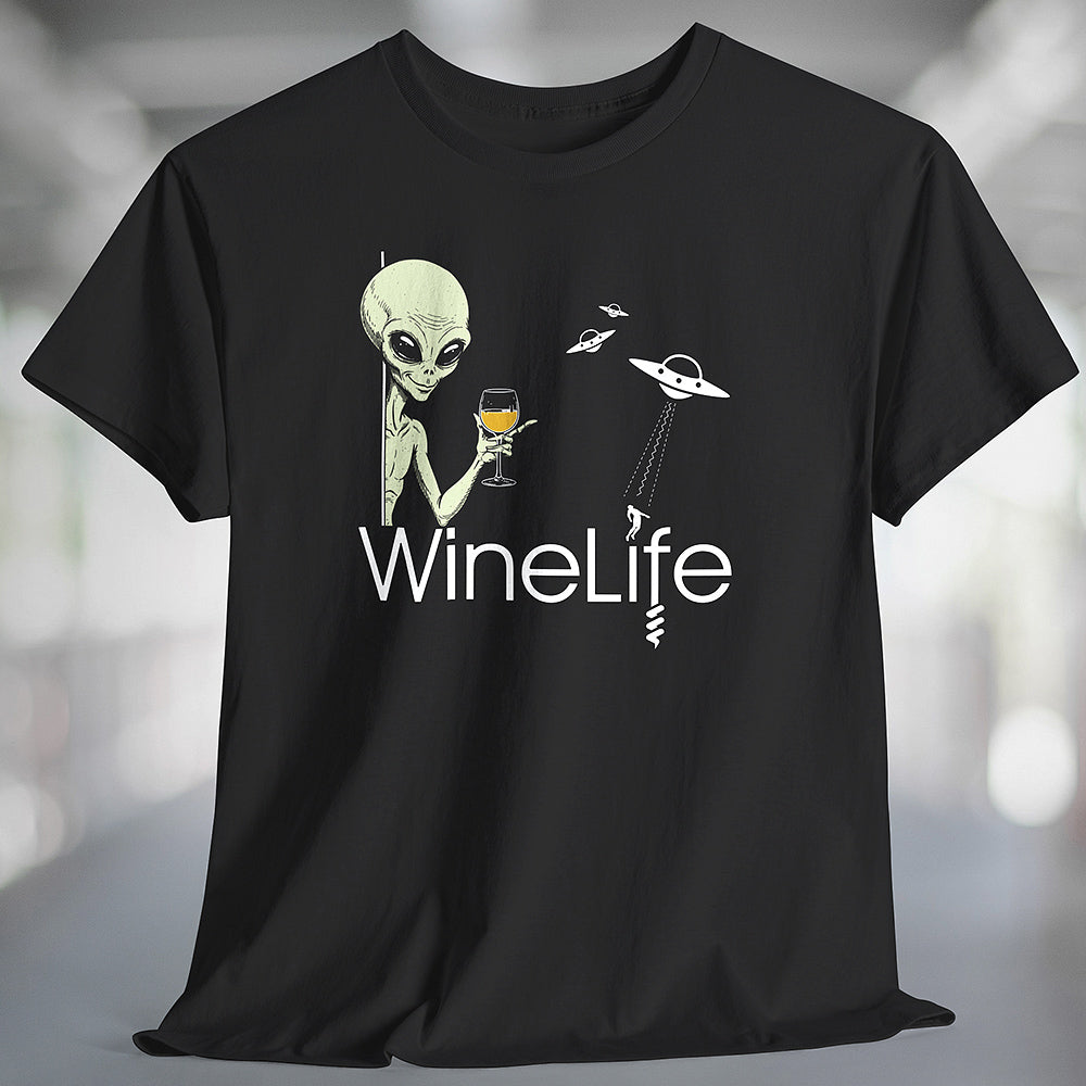 Aliens Love White Wine Tshirt