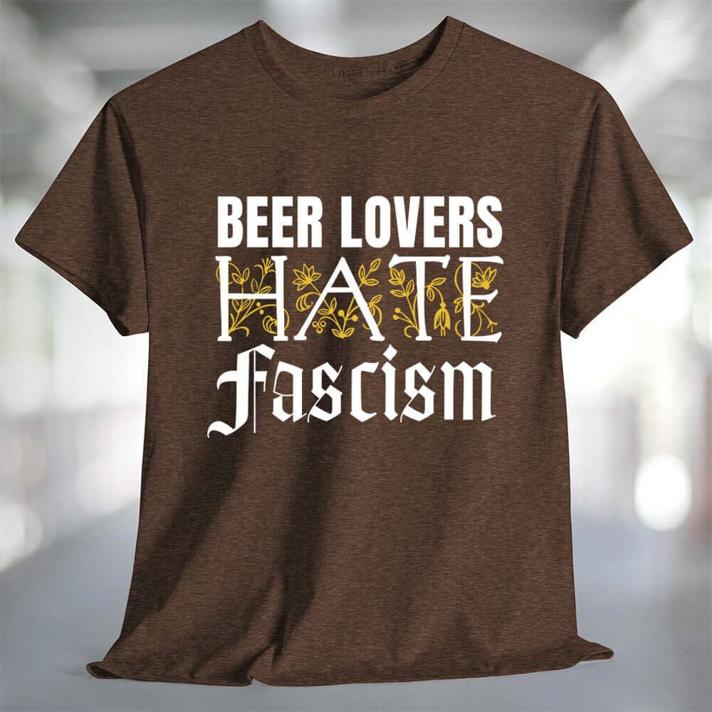 Beer Lovers Hate Fascism T-Shirt Secondary image