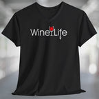 Red Wine Life Corkscrew Logo Tshirt