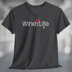 Red Wine Life Corkscrew Logo Tshirt