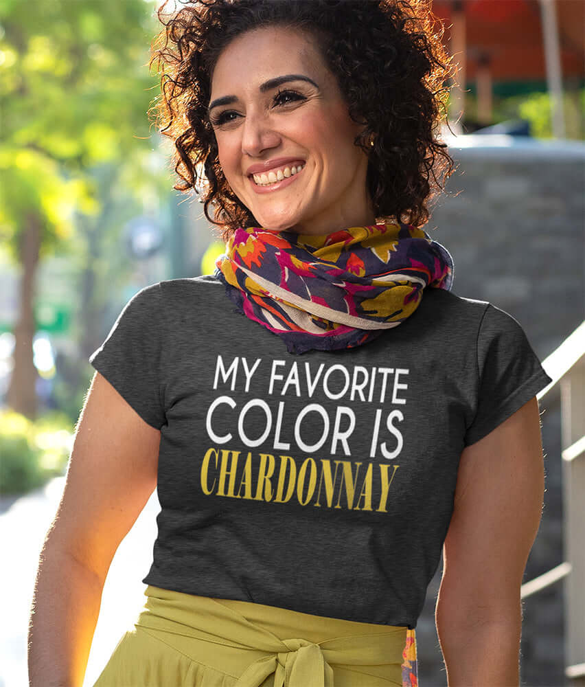 My Favorite Color is Chardonnay T-shirt – Wine Life