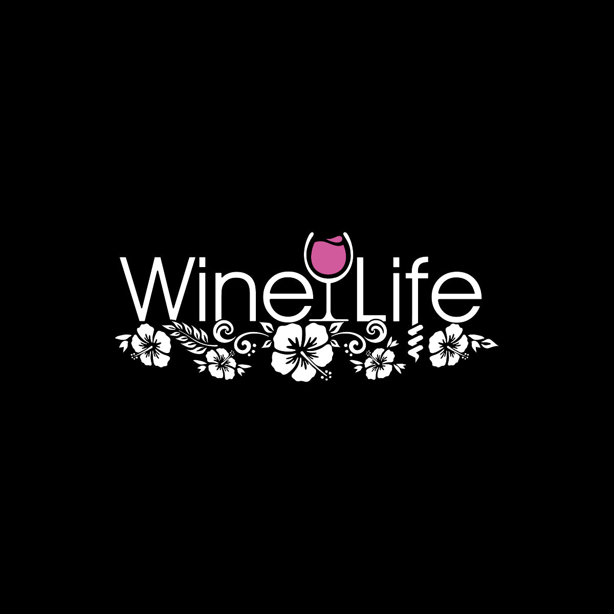 Wine Life TShirt - Hawaiian Pink