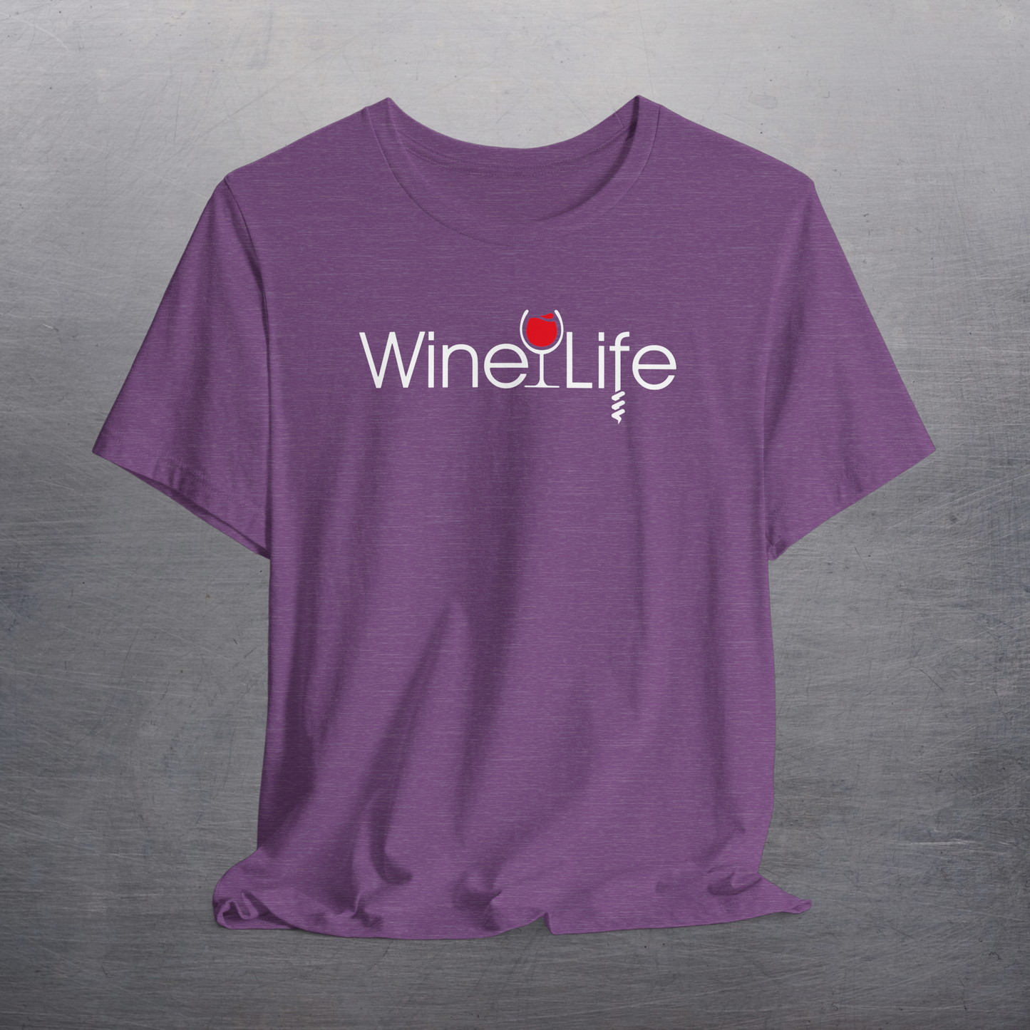 Wine Life T Shirt - Wine Life Corkscrew Logo on Front