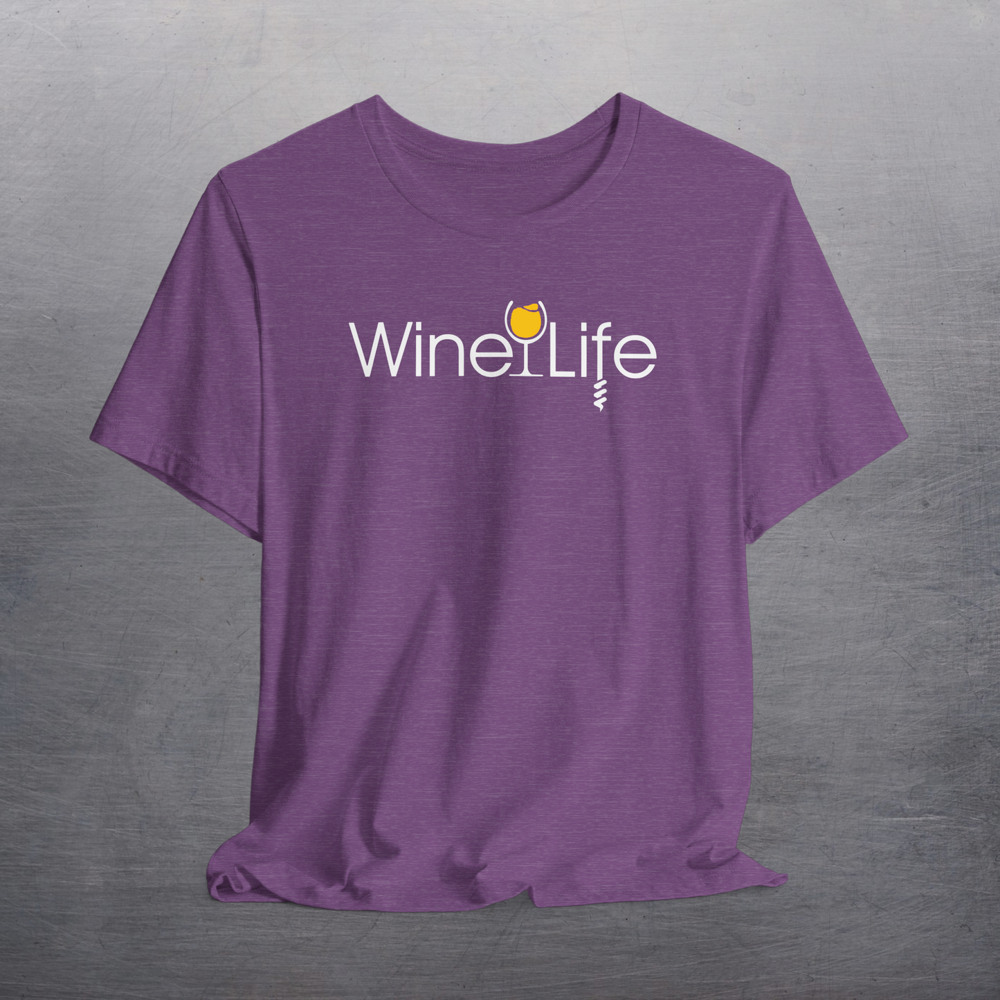 Wine Life T Shirt - Wine Life Corkscrew Logo on Front