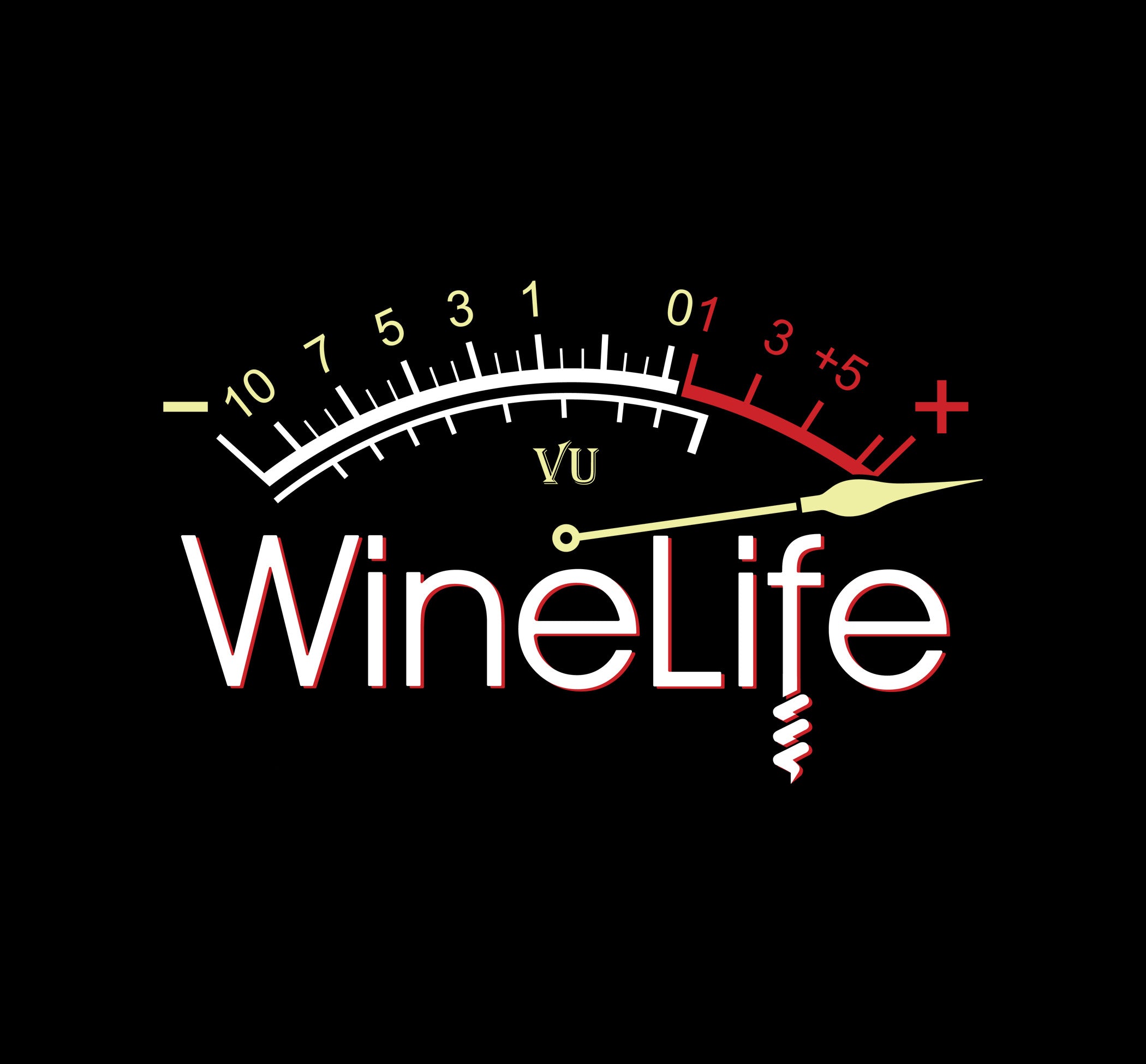 Red Wine Life Overload graphic with measuring gauge design, perfect for wine enthusiasts and lovers of the Red Wine Life Overload T-Shirt.
