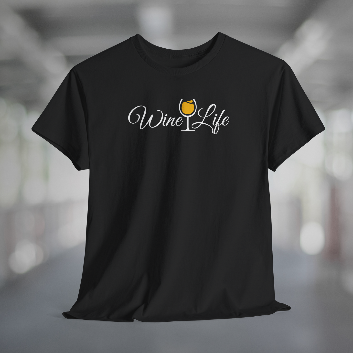 Wine Life TShirt - Wine Life Script Logo on Front