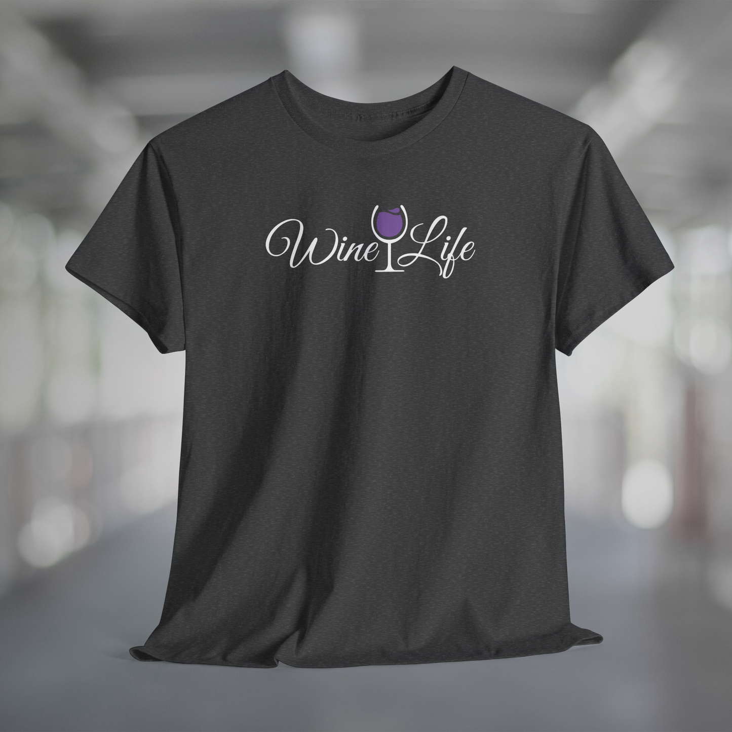 Wine Life TShirt - Wine Life Script Logo on Front