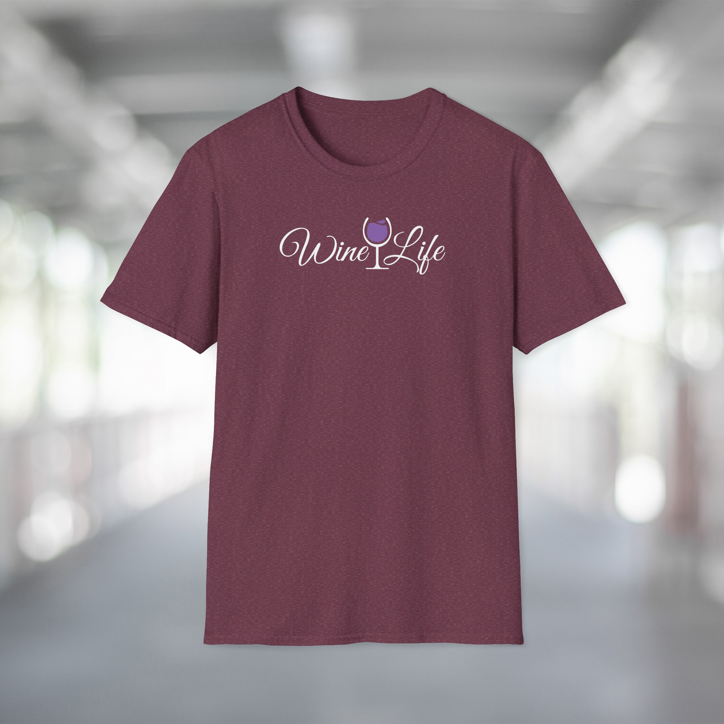 Wine Life TShirt - Wine Life Script Logo on Front