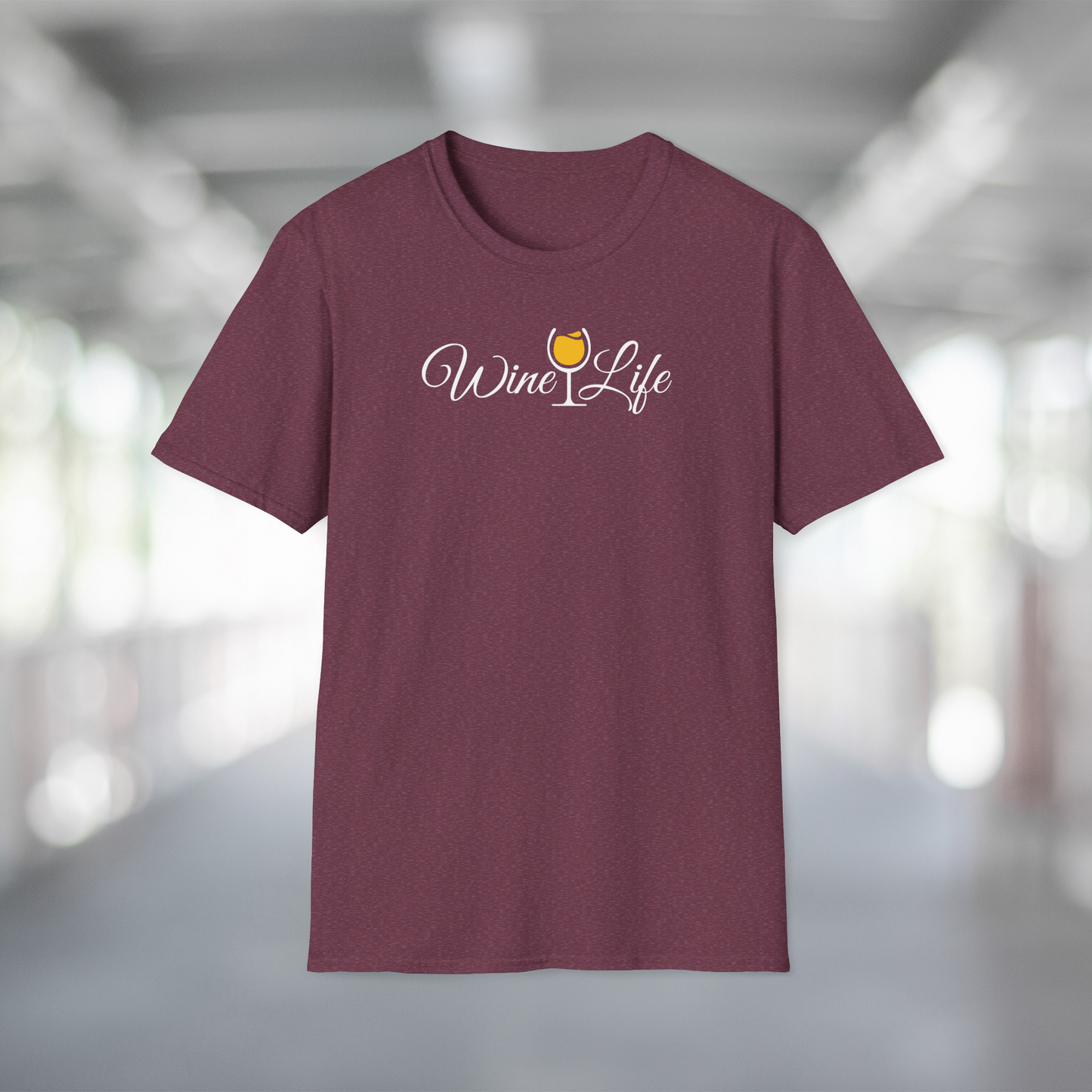 Wine Life TShirt - Wine Life Script Logo on Front