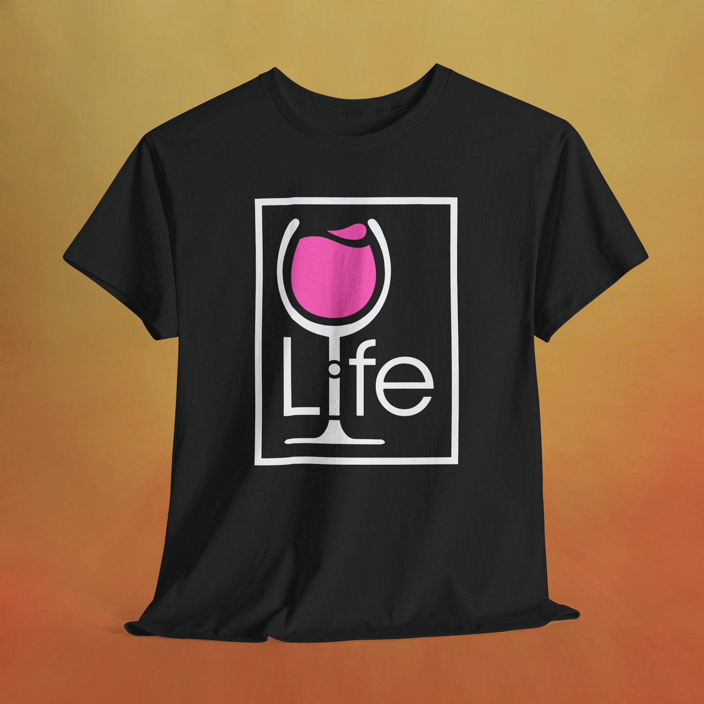 Wine Life TShirt - LIFE logo on front