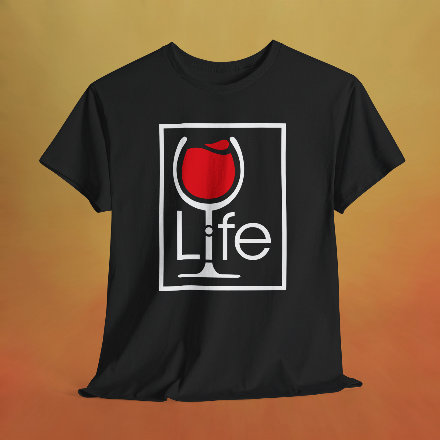 Wine Life TShirt - LIFE logo on front