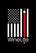 Wine Life TShirt- Red Wine Flag