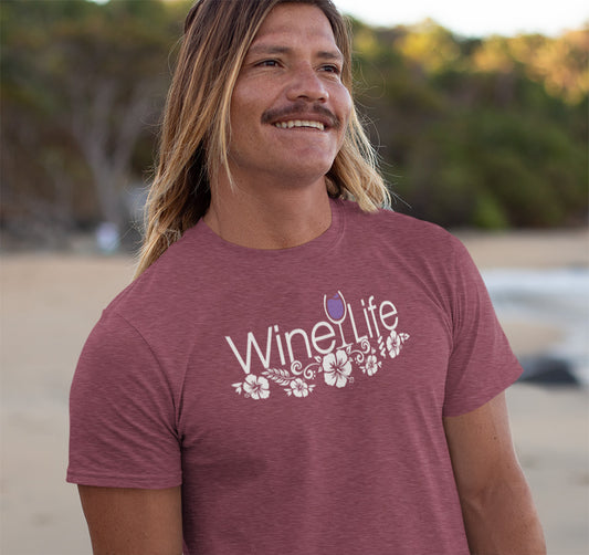 Wine Life TShirt - Hawaiian Purple