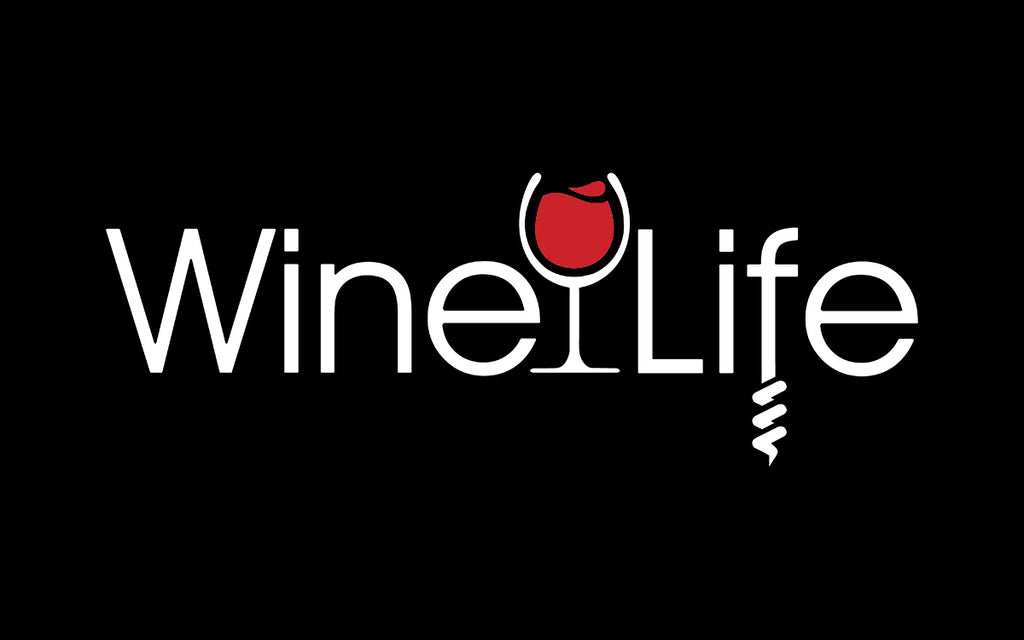 Red Wine Life Corkscrew Logo Car Window Decal
