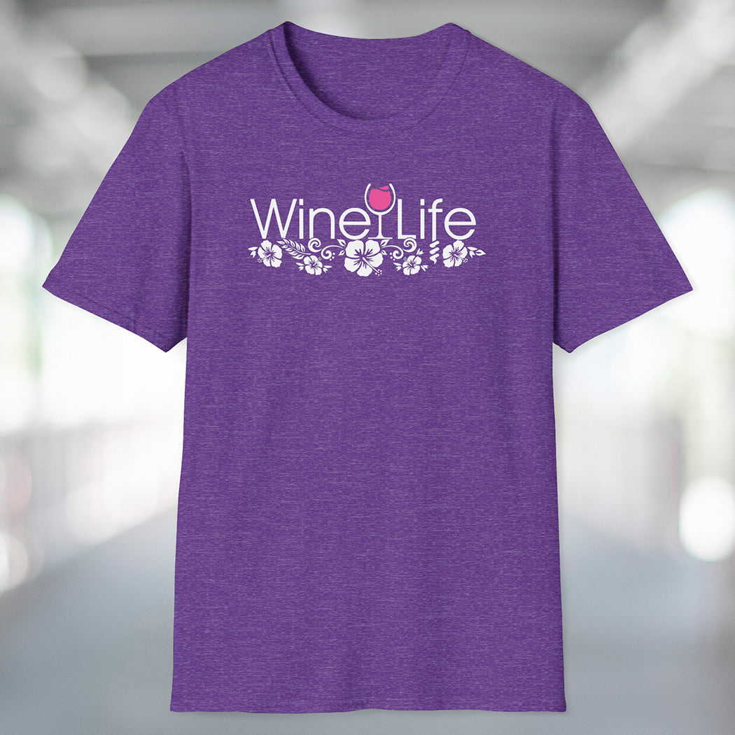 Wine Life TShirt - Aloha Pink