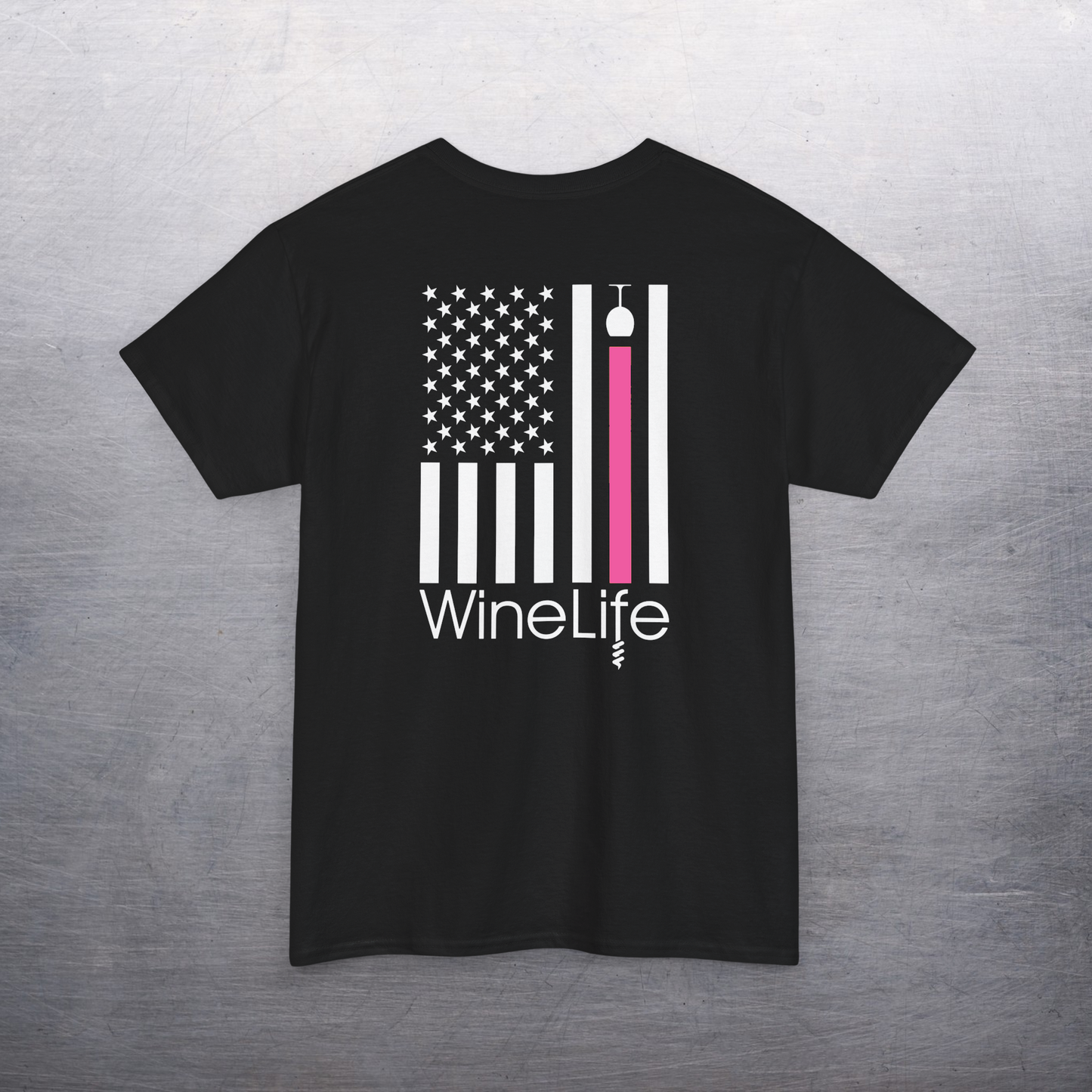 Wine Life T Shirt- Wine Flag