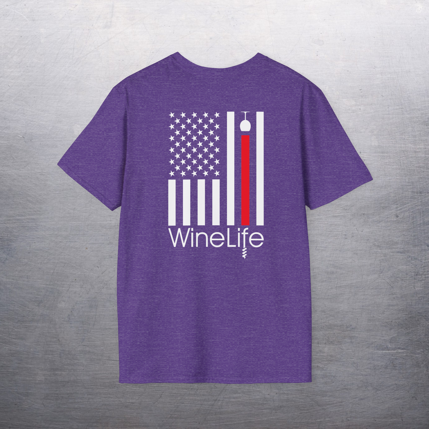 Wine Life T Shirt- Wine Flag