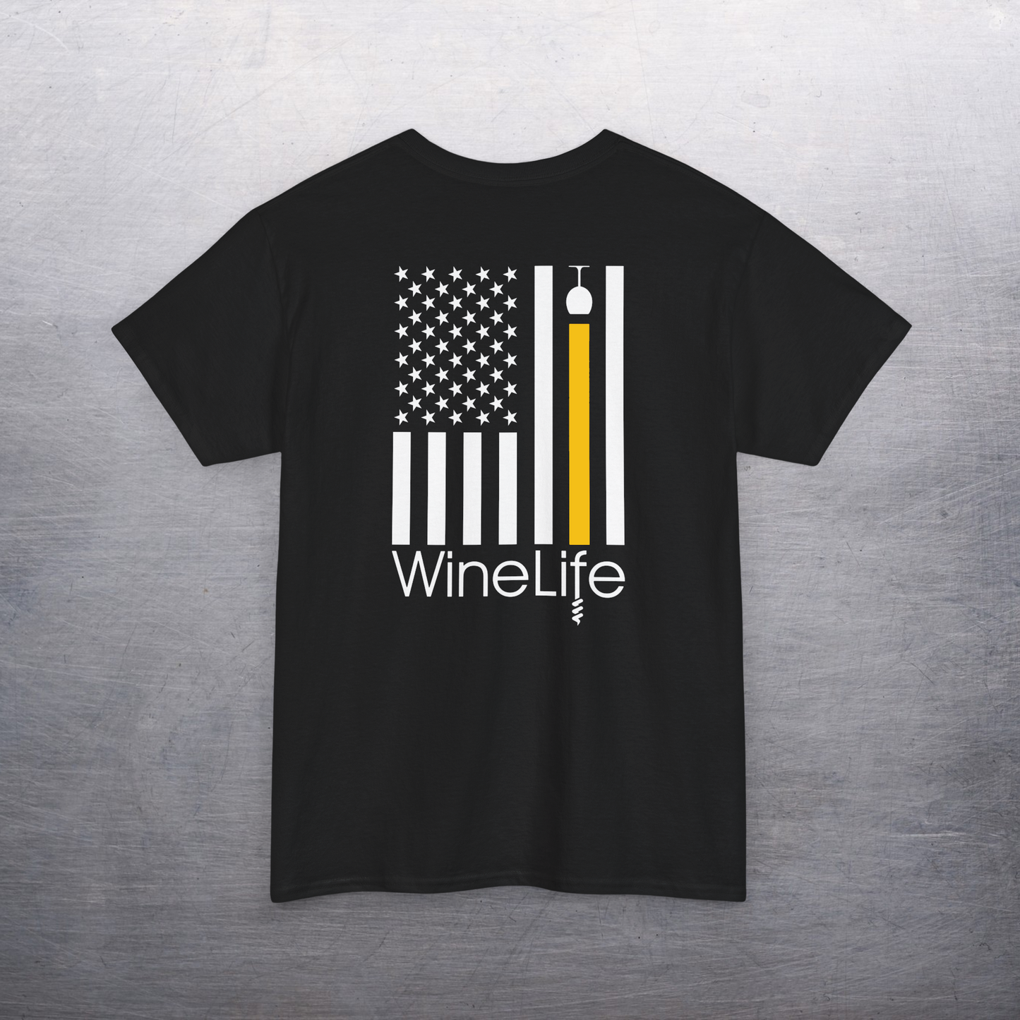 Wine Life T Shirt- Wine Flag