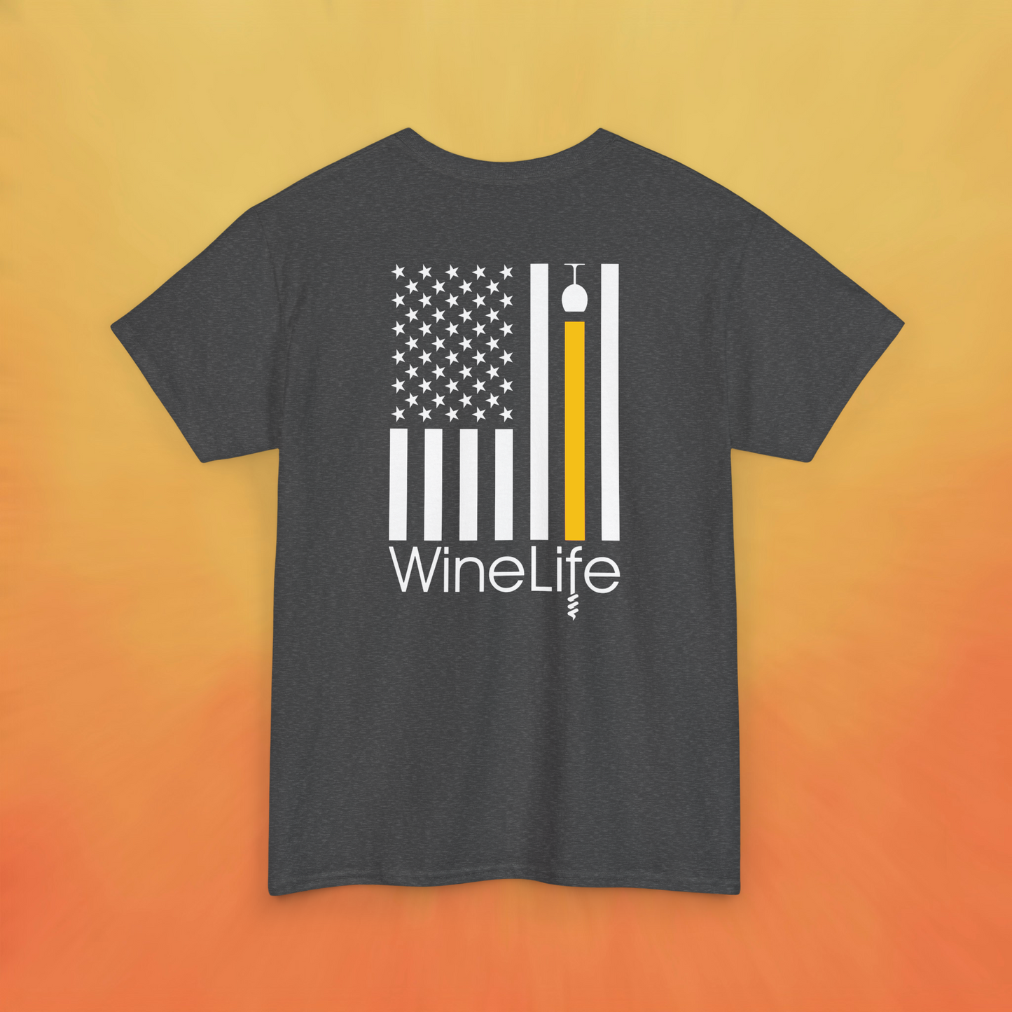 Wine Life T Shirt- Wine Flag