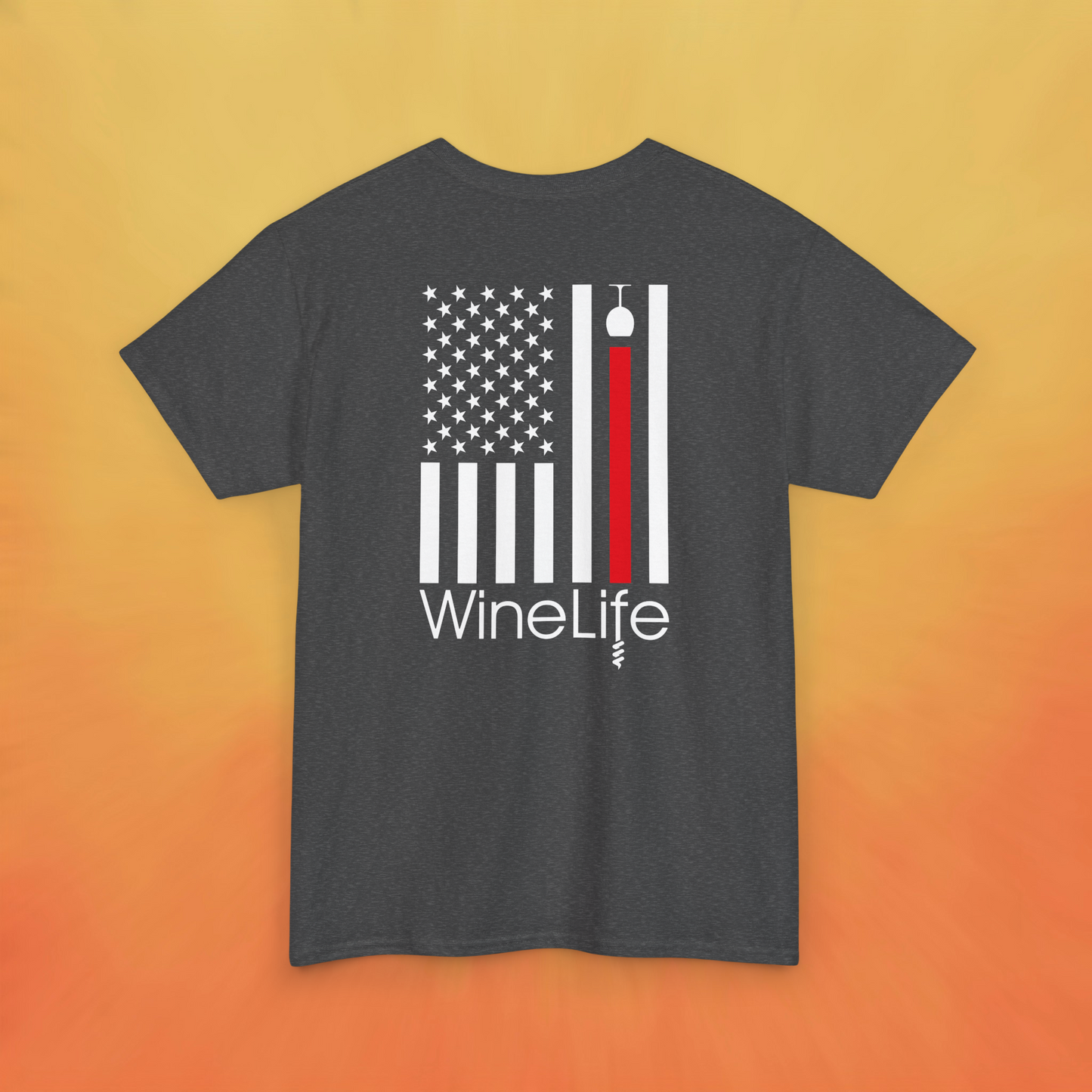 Wine Life T Shirt- Wine Flag