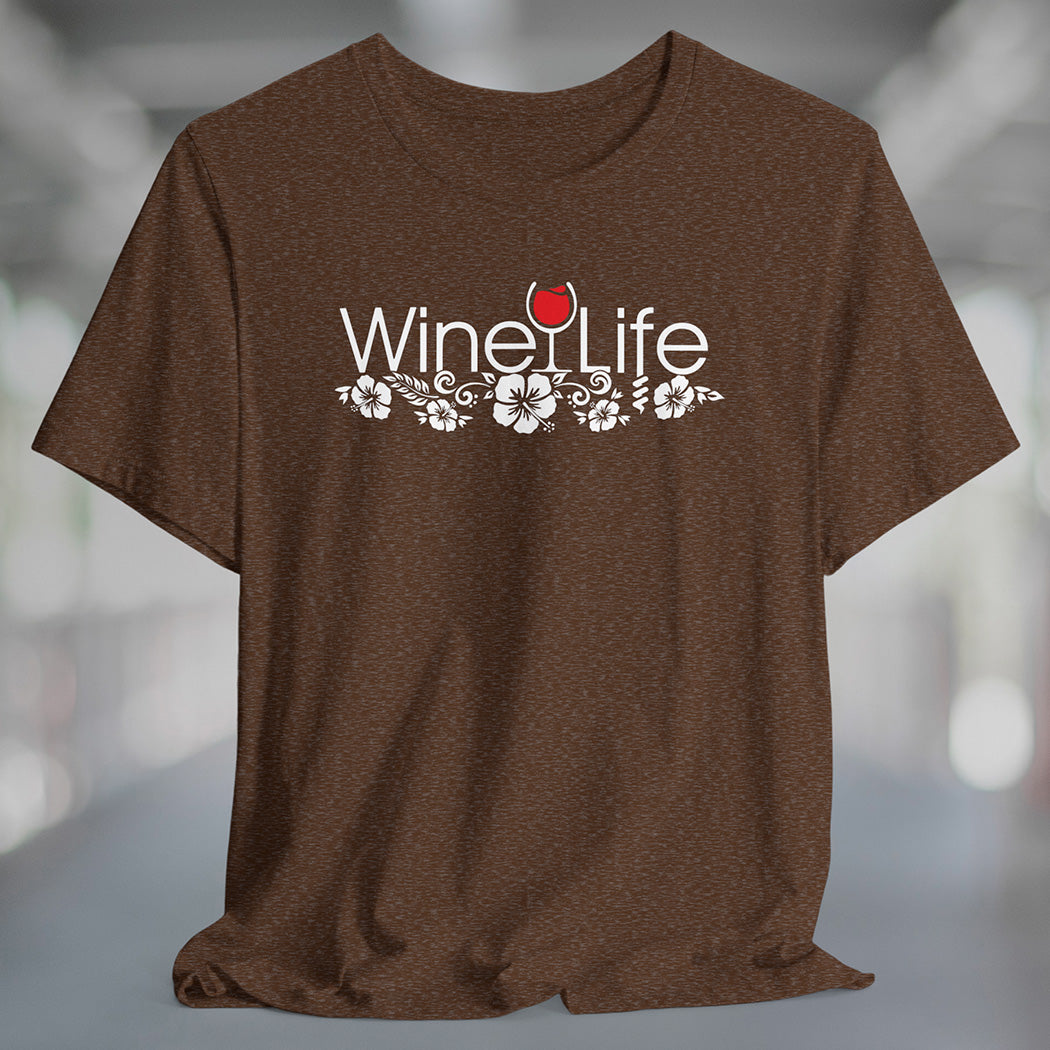 Wine Life TShirt - Aloha Red