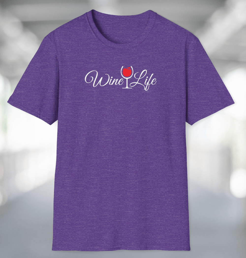 Red Wine Life Script Logo T-Shirt Secondary image