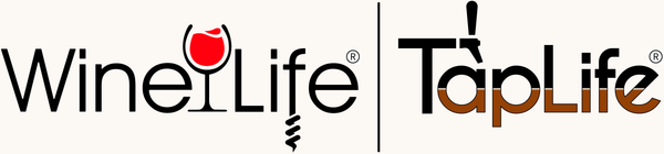 wine life logo and tap life logo